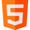 A logo of a html5.